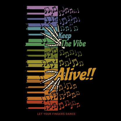 Vibe Alive Tee Design Black
