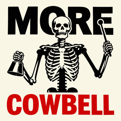 More Cowbell Tee Design Natural