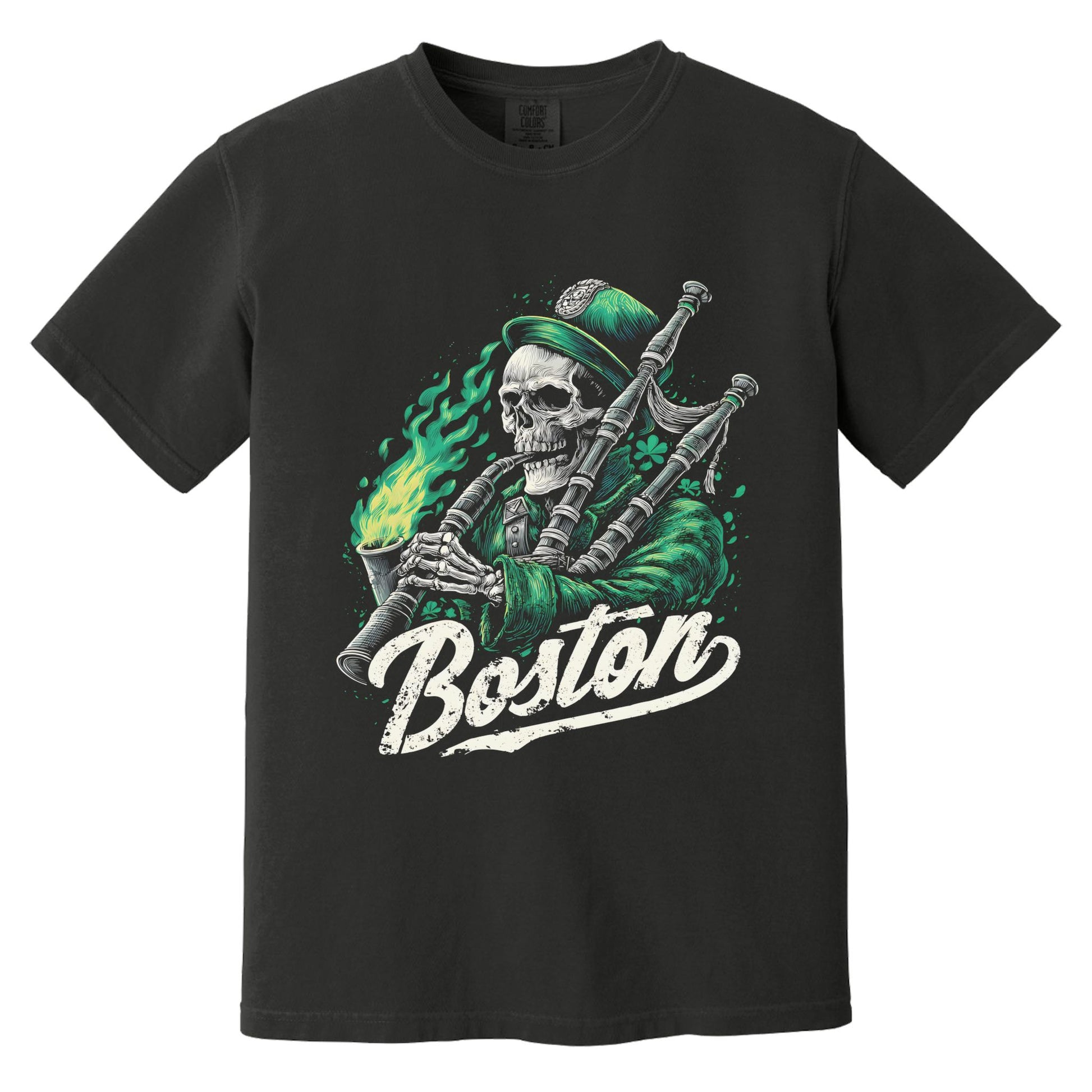 Boston Pipes T-Shirt | Comfort Colors® 1717 Black