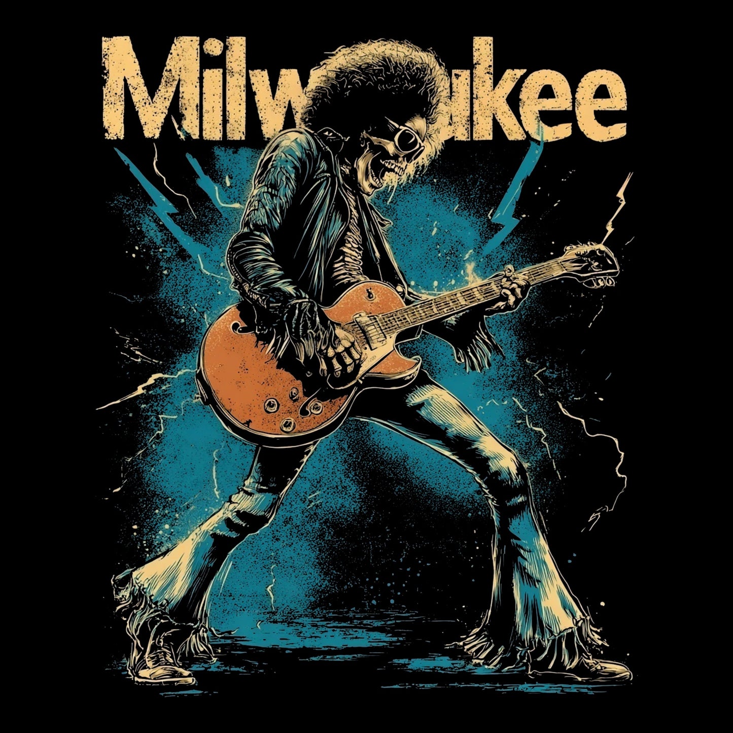 MKE Rocker T-Shirt Design Black
