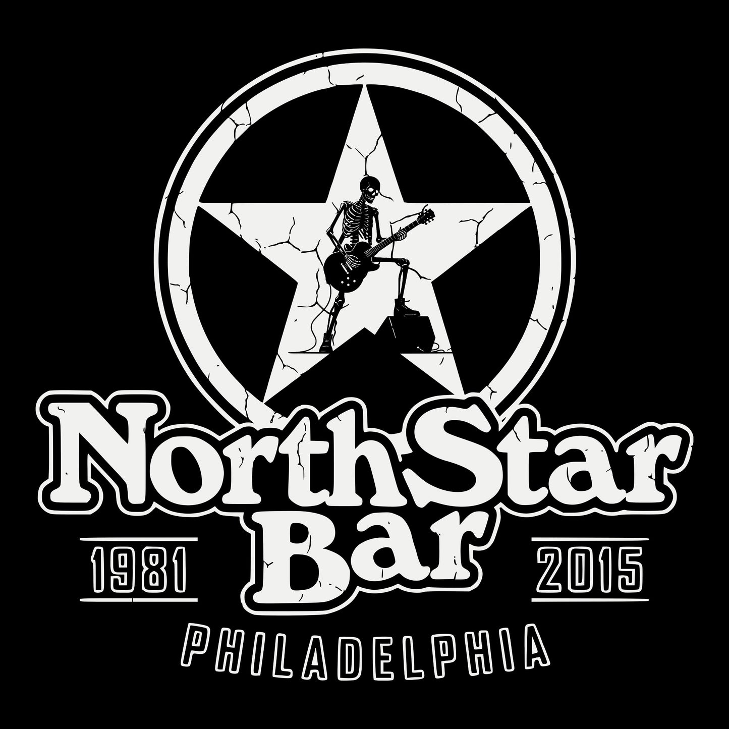 North Star Bar Tee Design Black
