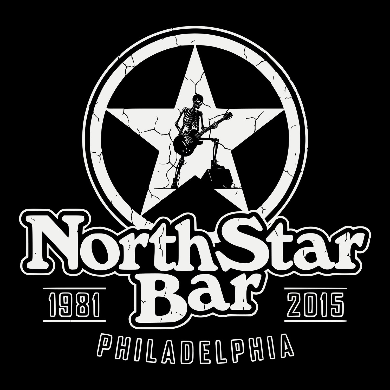 North Star Bar Tee Design Black