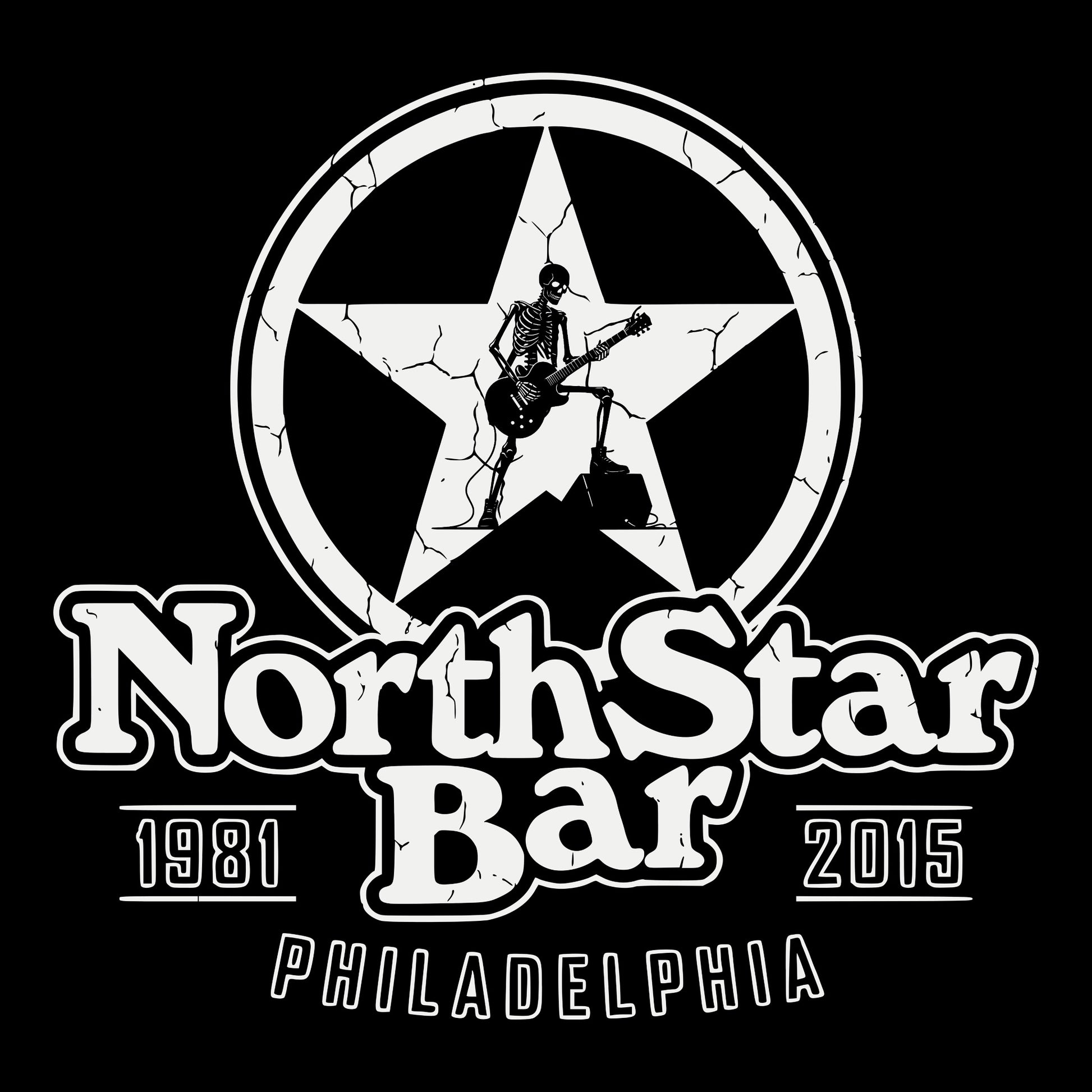 North Star Bar Tee Design Black