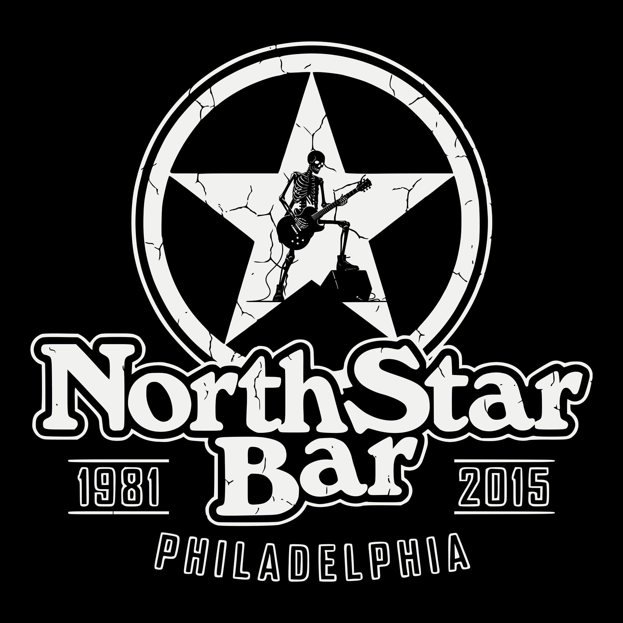 North Star Bar Tee Design Black