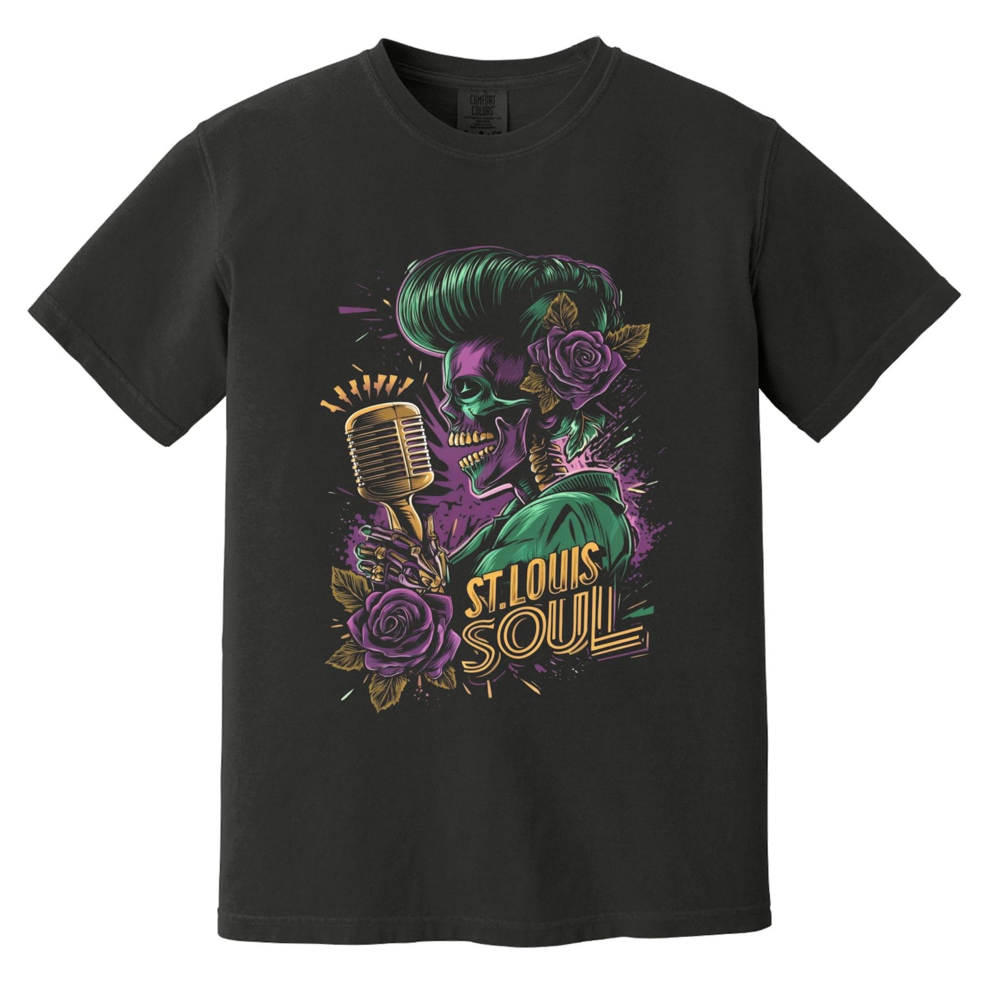 STL Soul T-Shirt | Comfort Colors® 1717 Black