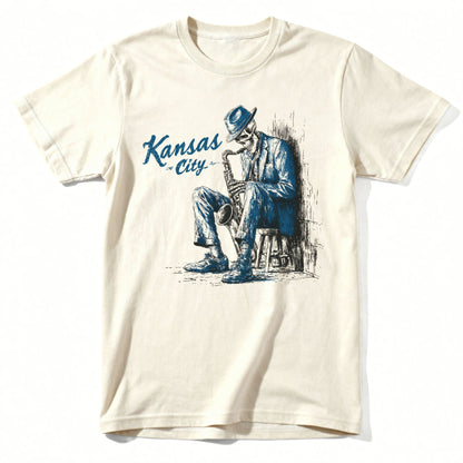 KC Blues T-Shirt | Comfort Colors® 1717 Natural