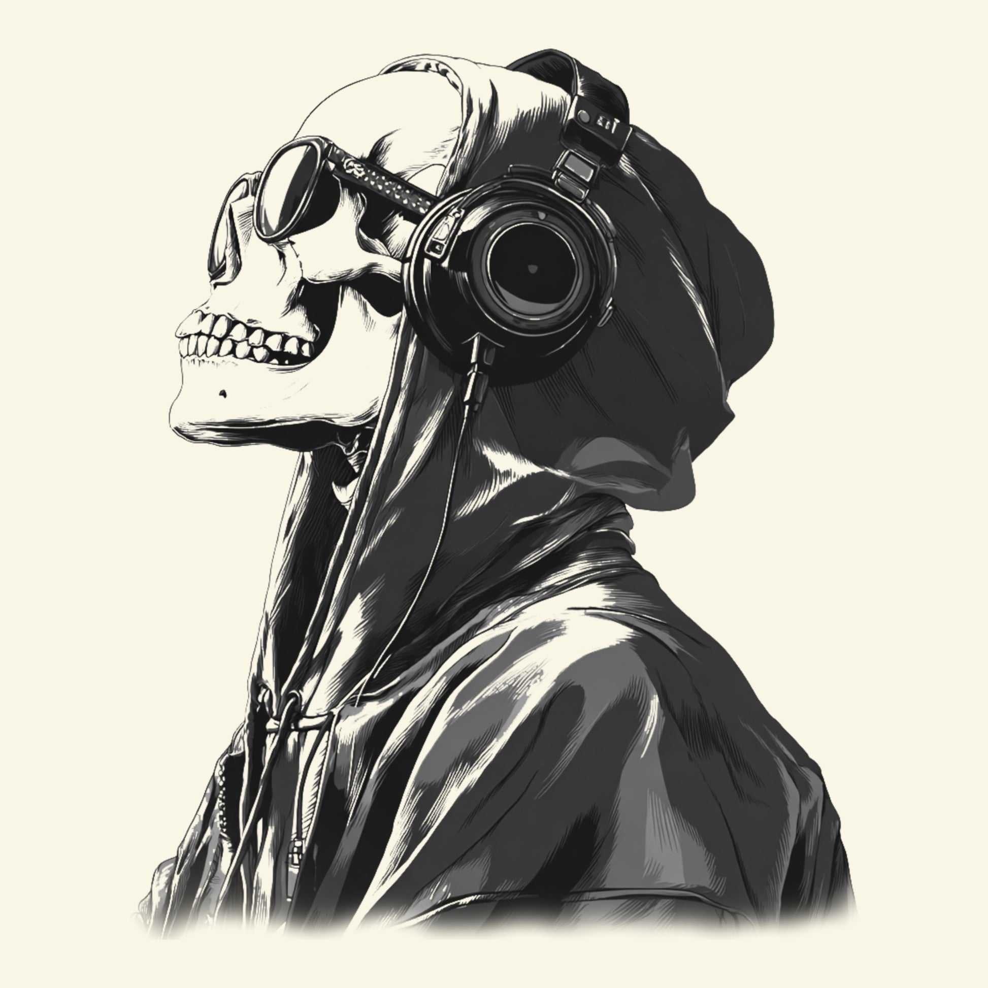 DJ Reflections Tee Design Natural