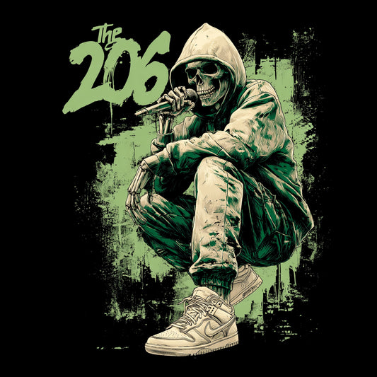 The 206 Rapper Tee Design Black