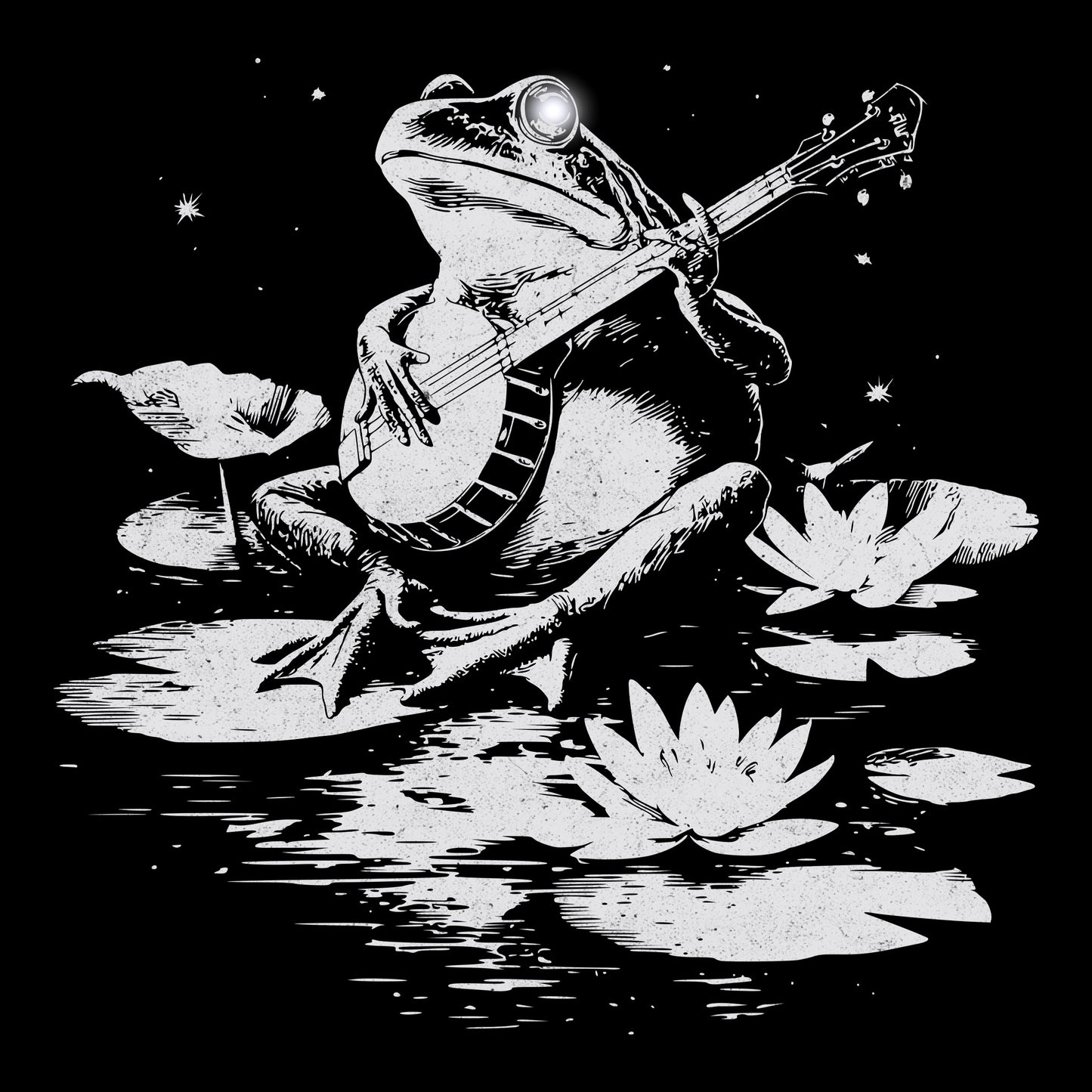 Frog Jam Tee Design Black