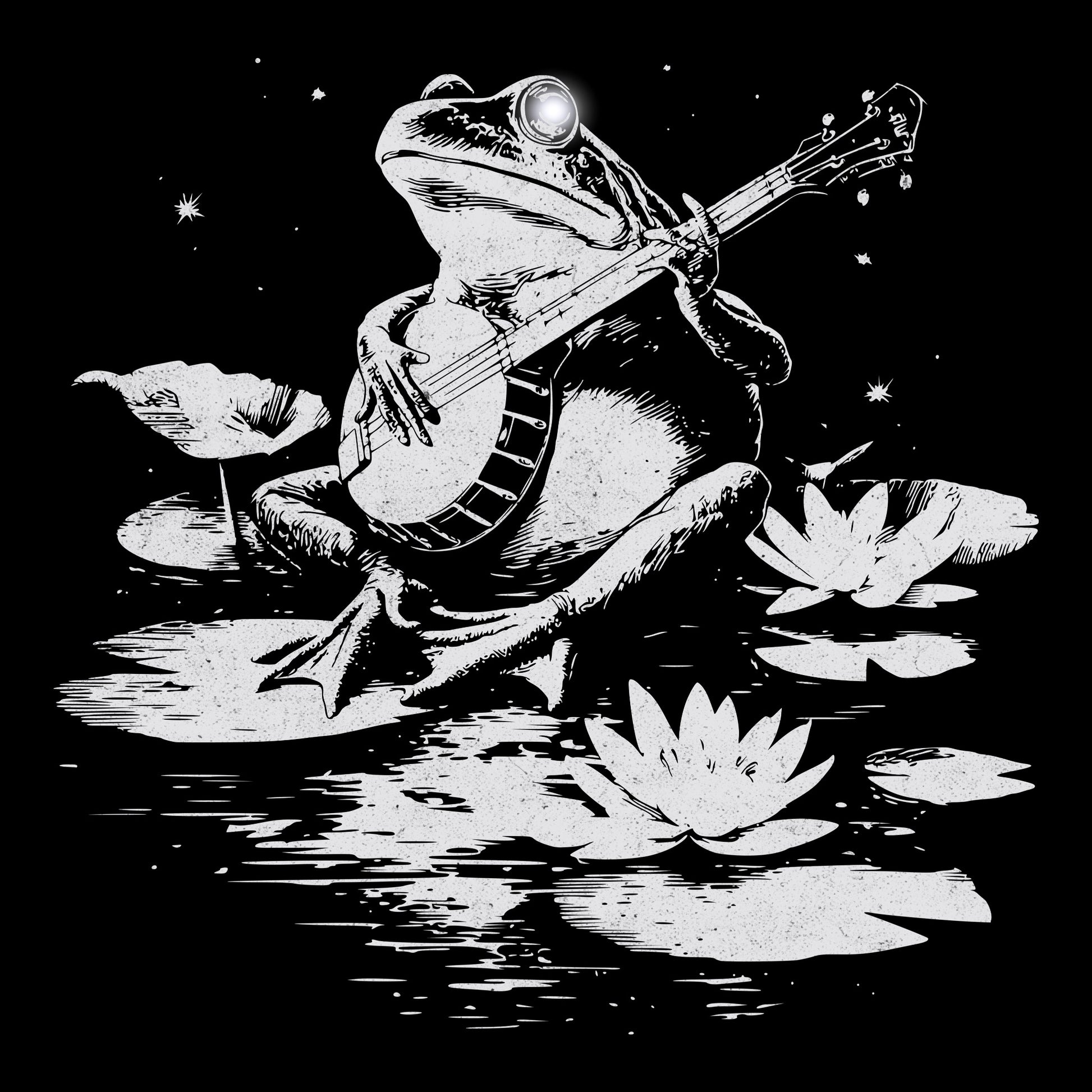 Frog Jam Tee Design Black