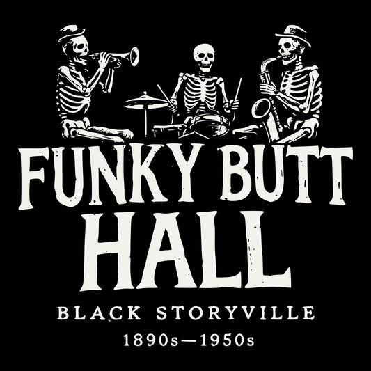 Funky Butt Tee Design Black