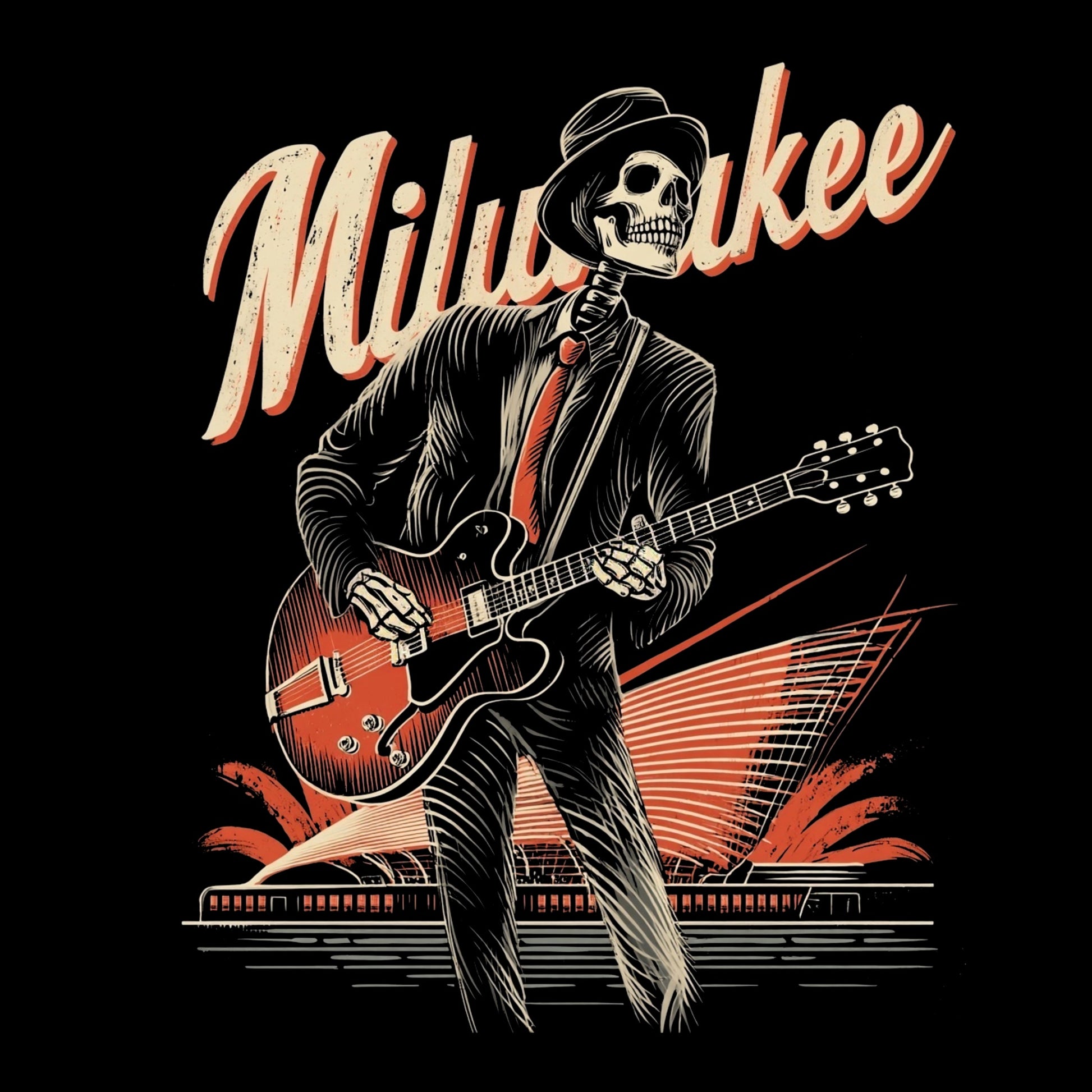 Art Museum T-Shirt Design Black