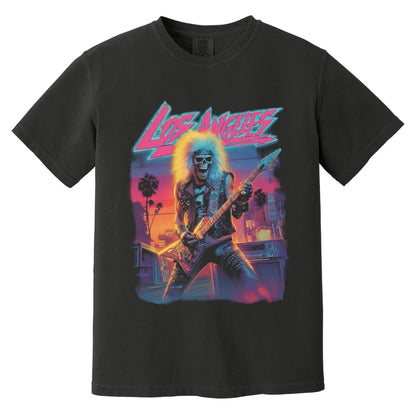L.A. Glam Rock Skeleton T-Shirt | Comfort Colors® 1717 Black