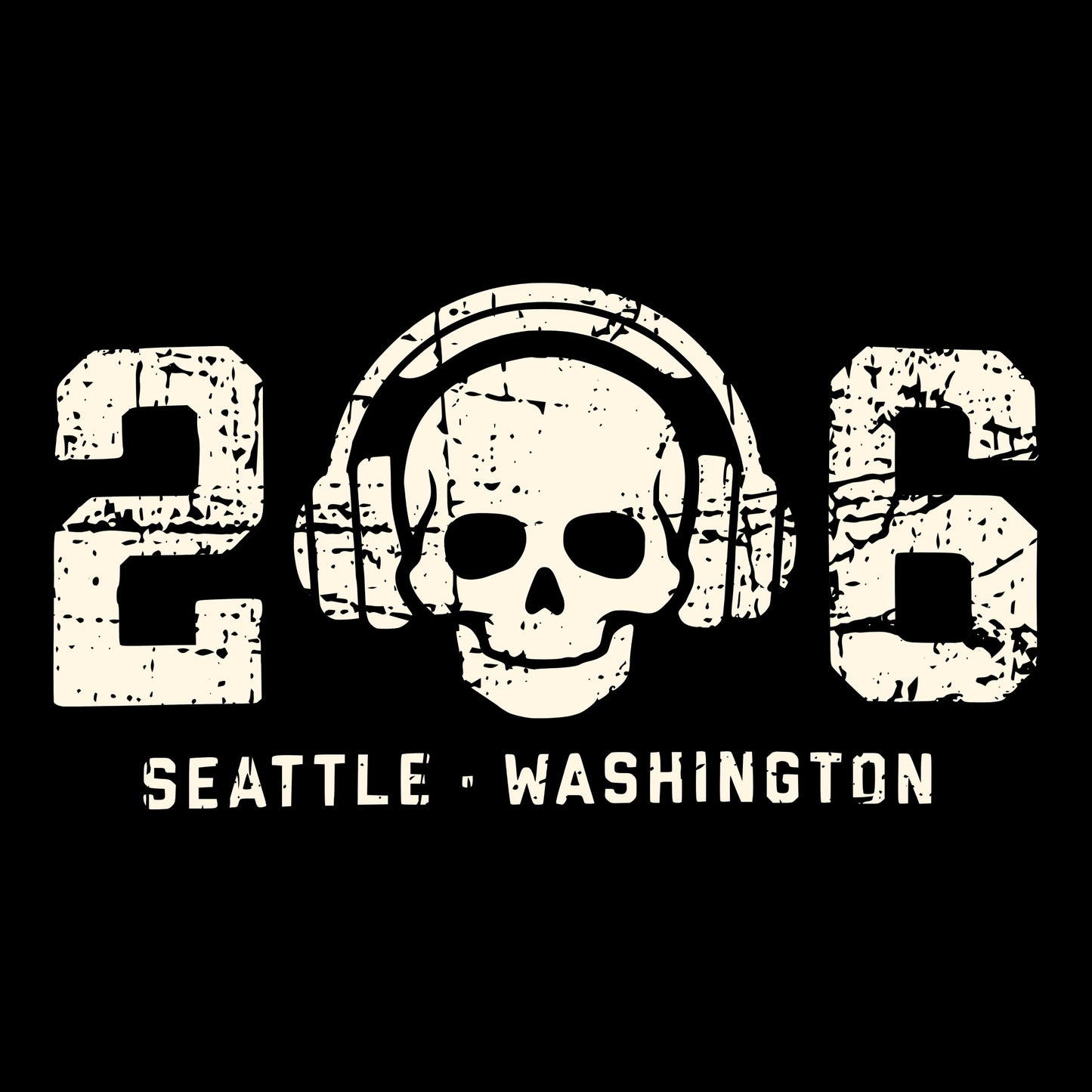 206 Tee Design Black