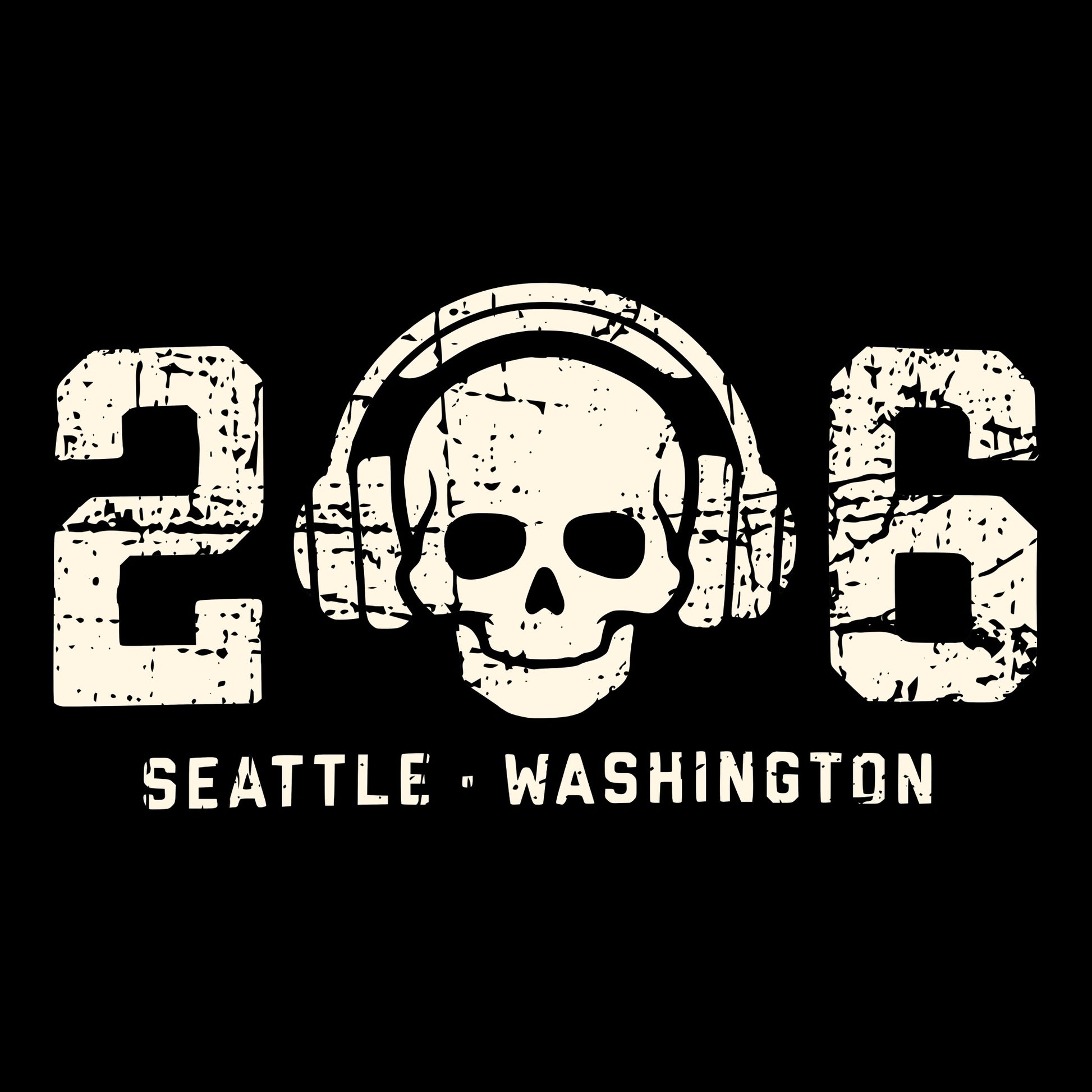 206 Tee Design Black