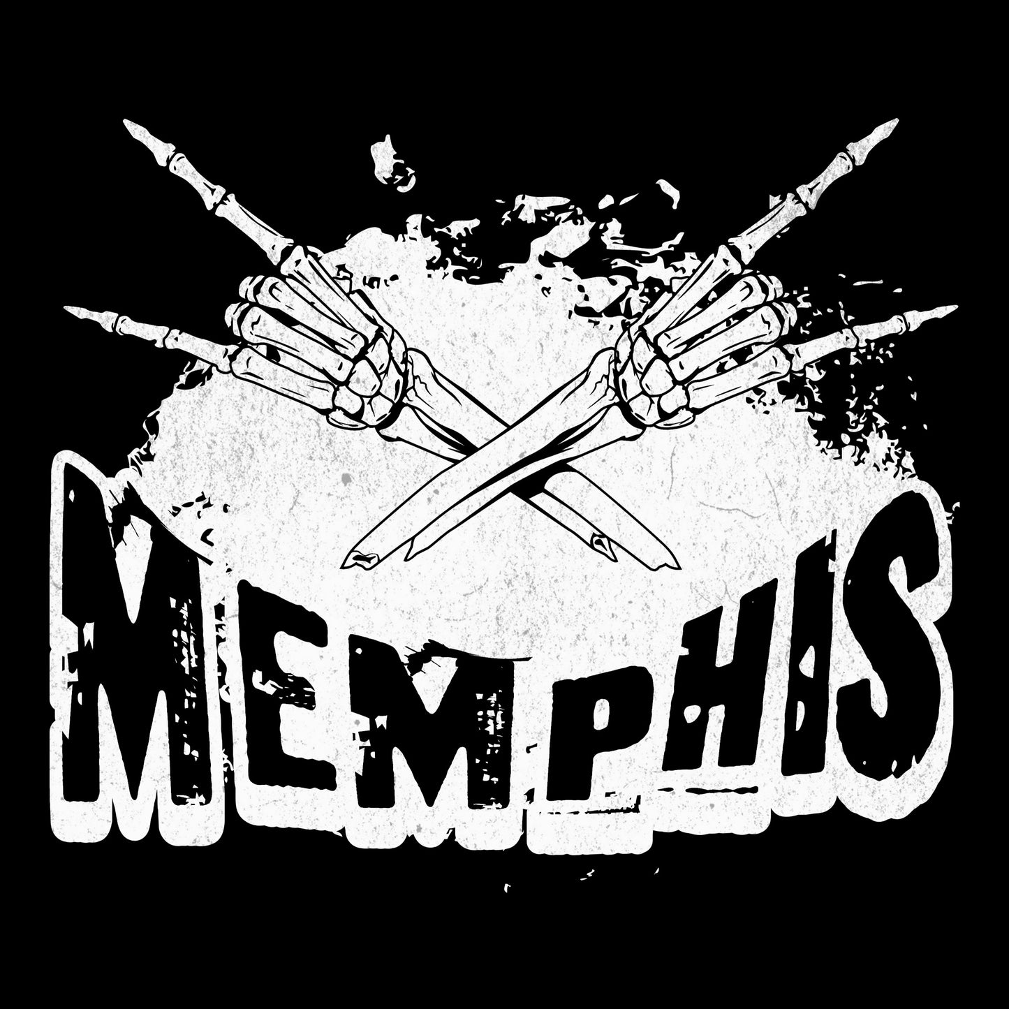 Memphis Banger Tee Design Black