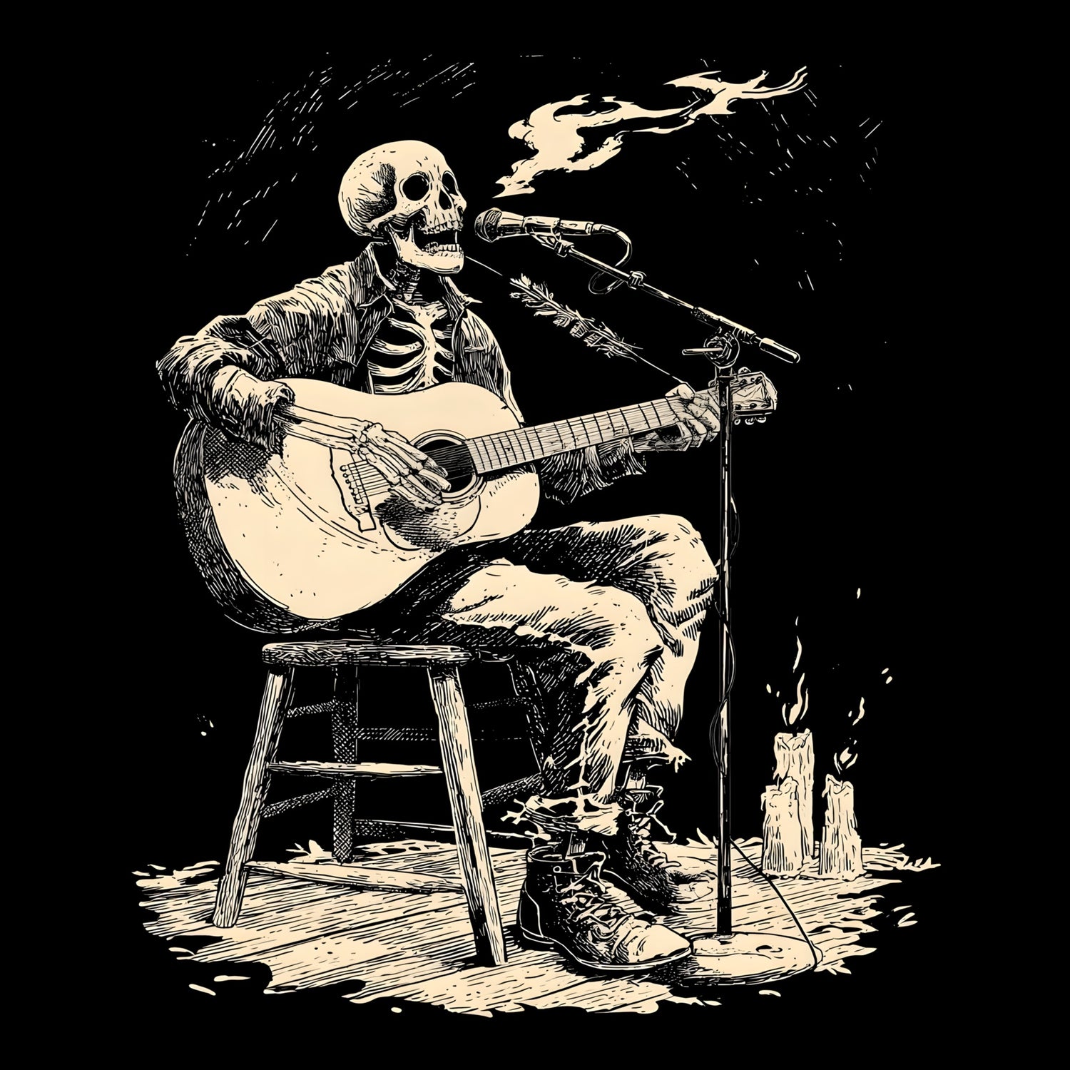 Boston Live T-Shirt Design Black