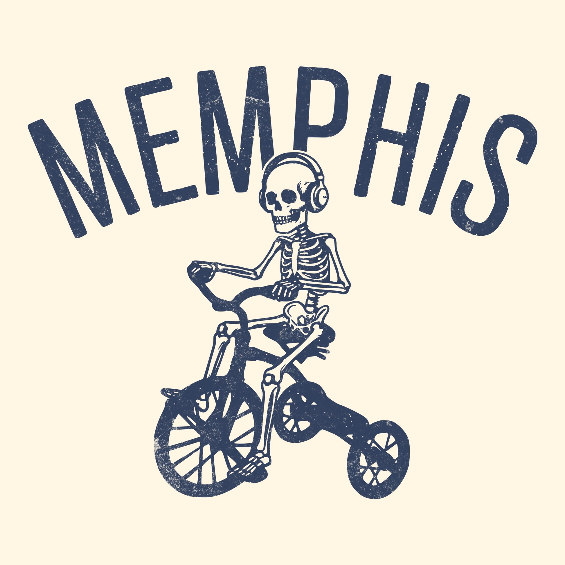 Memphis Tri Tee Design Natural