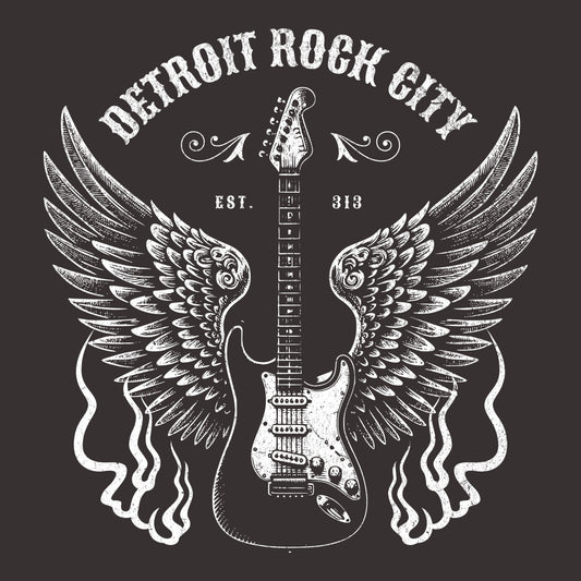 Detroit Wings Tee Design Graphite