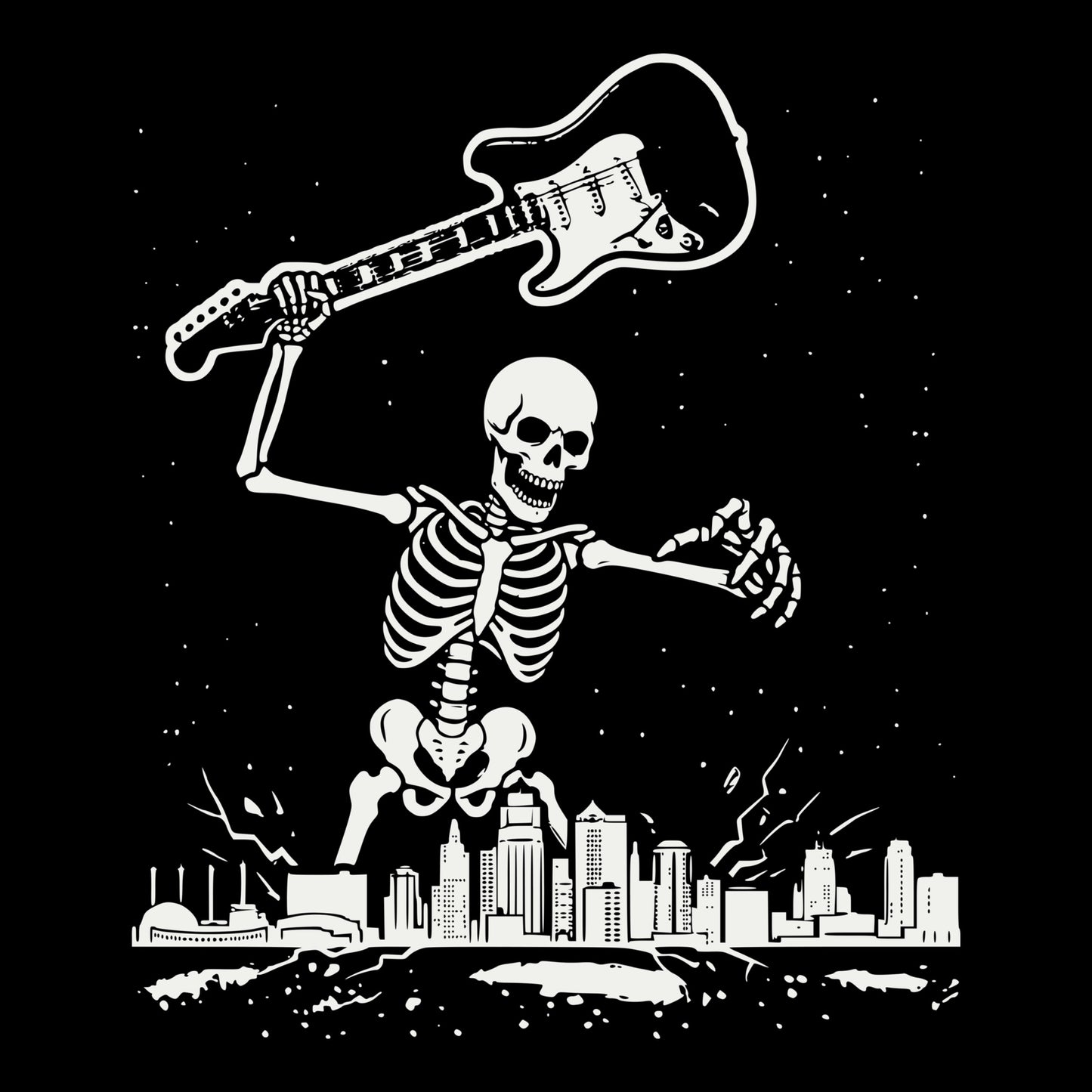 KC Smash Tee Design Black