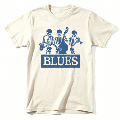 Blues Tee Design Natural