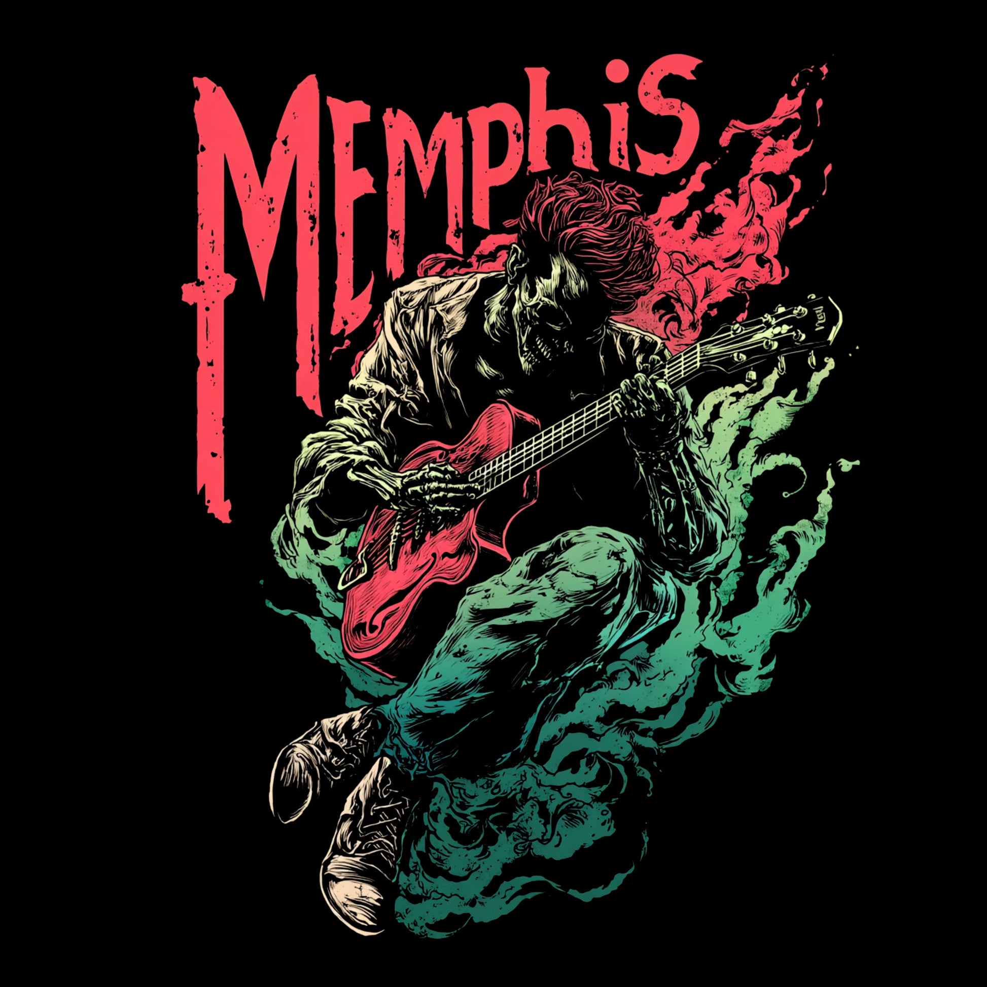 Memphis Solo Tee Design Black