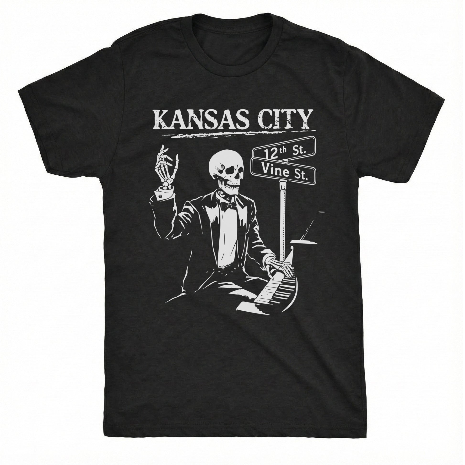 12th & Vine Tee Black Mockup