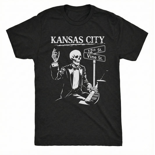 12th & Vine Tee Black Mockup