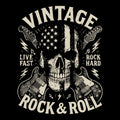Live Fast Tee Design Black