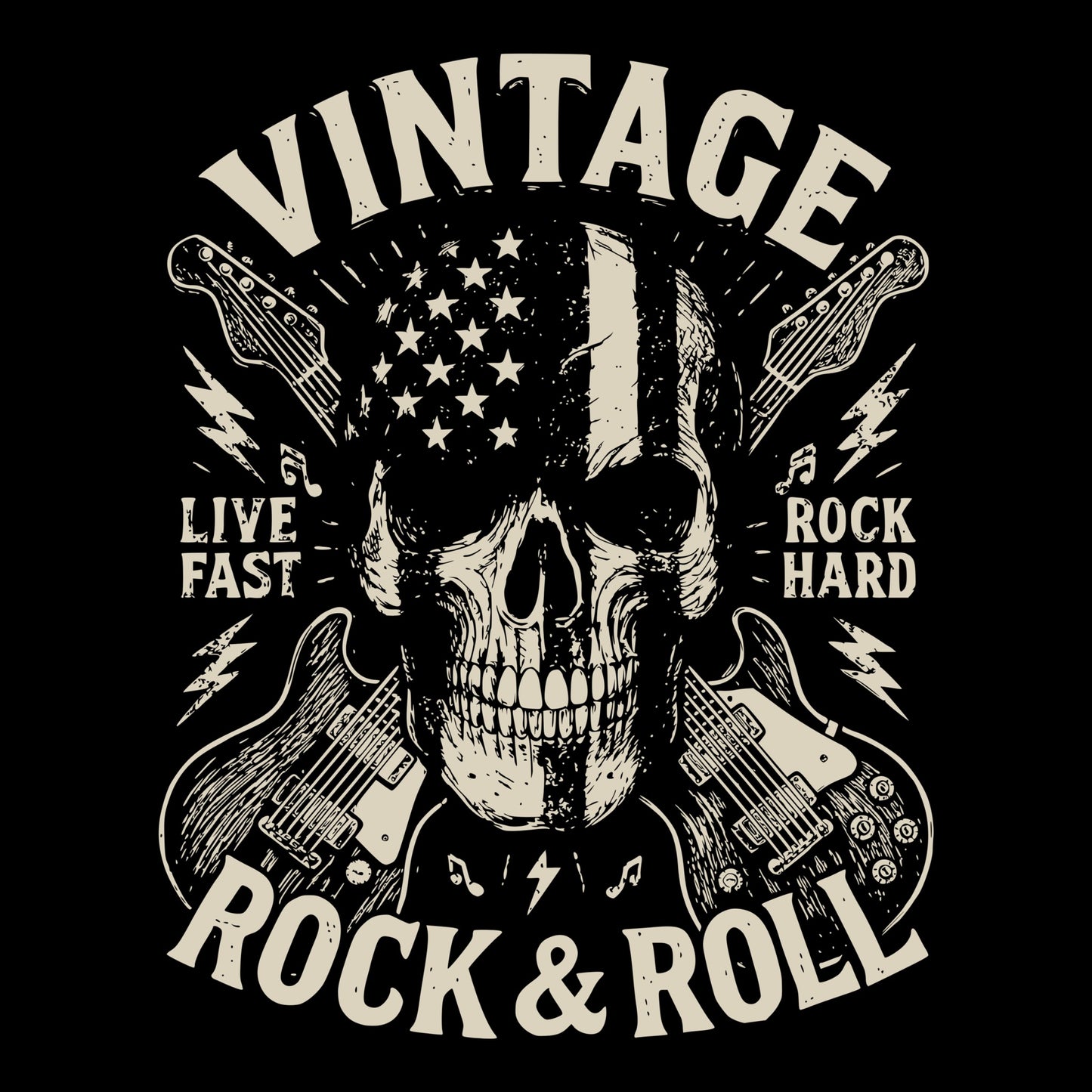 Live Fast Tee Design Black