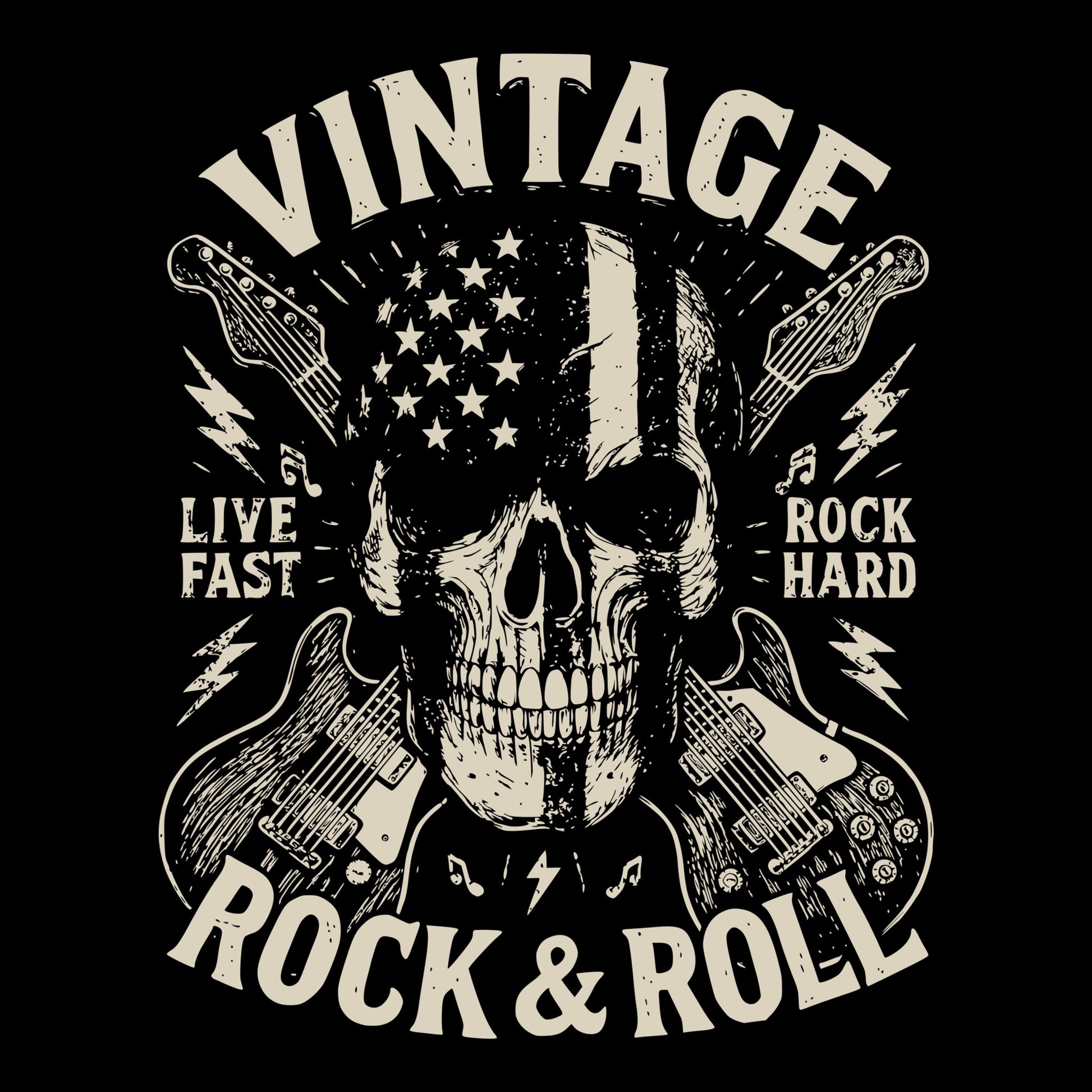 Live Fast Tee Design Black