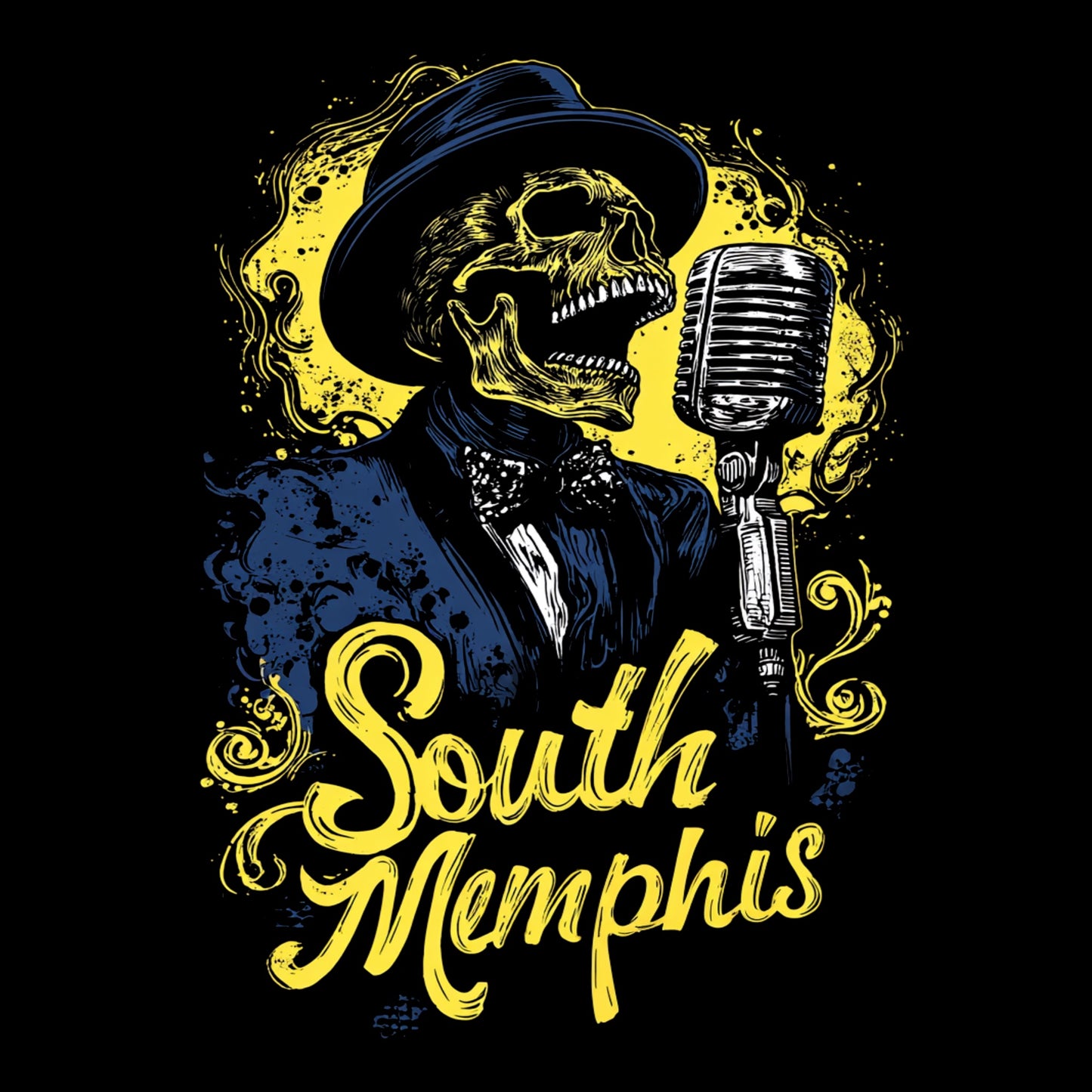 South Memphis Tee Design Black