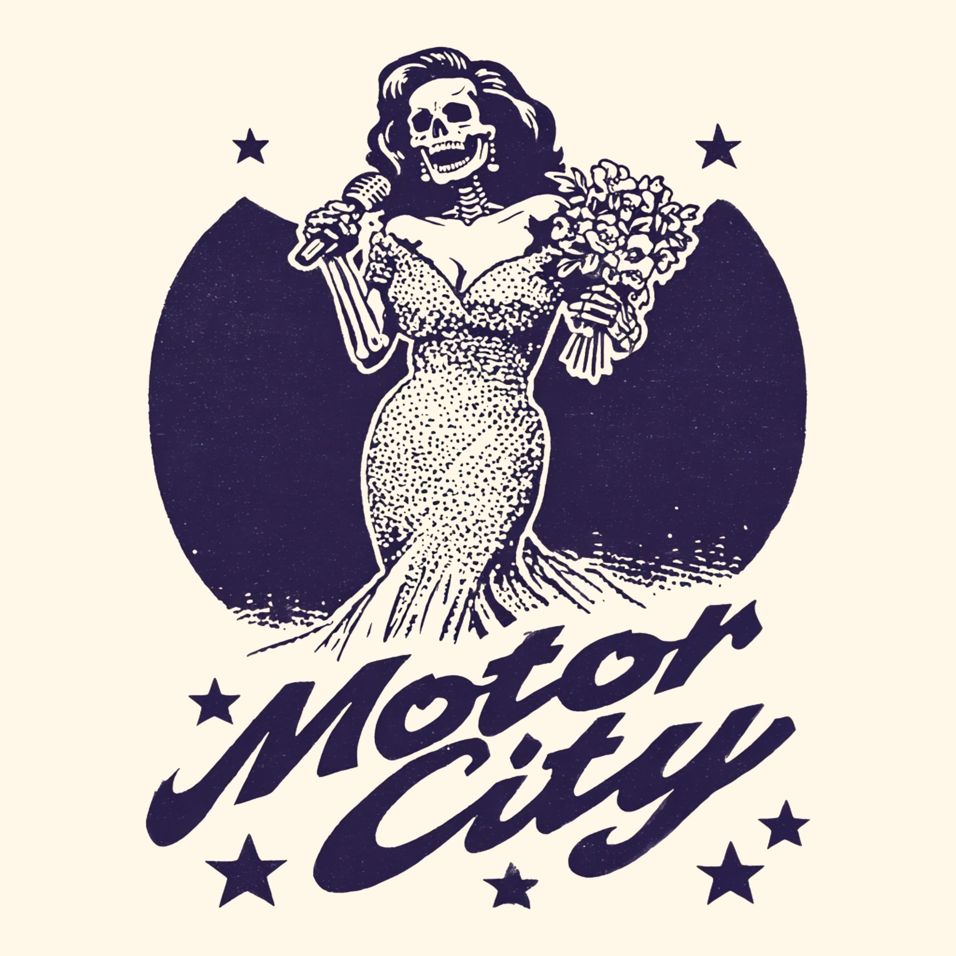 MC Crooner Tee Design Ivory