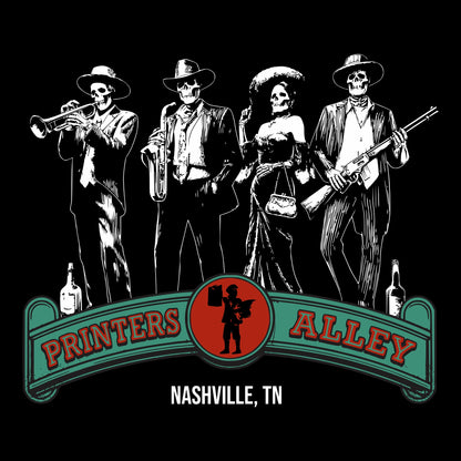 Printer's Alley Tee Design black