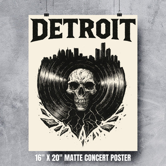 Detroit Vinyl Poster