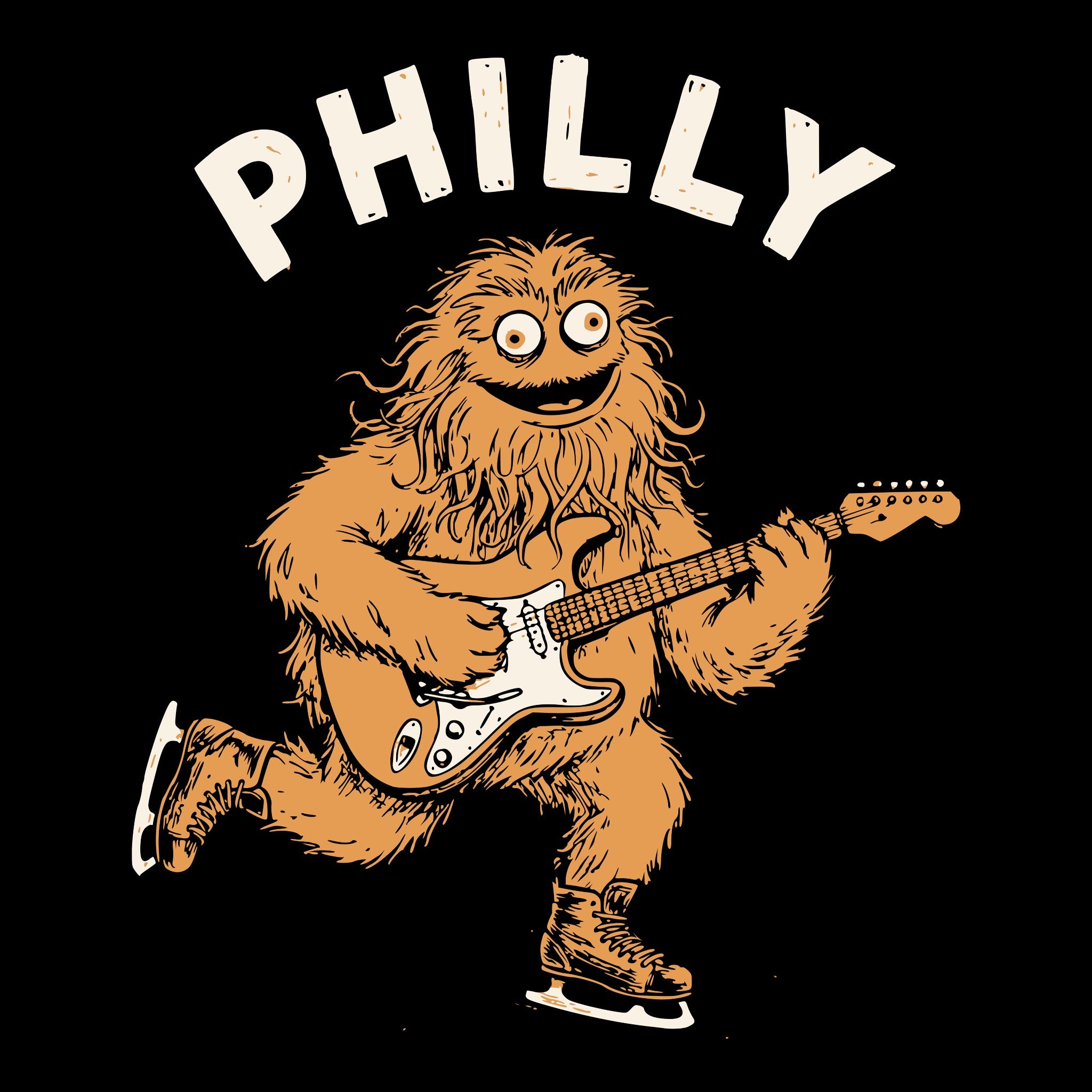 Silly in Philly Tee Design Black