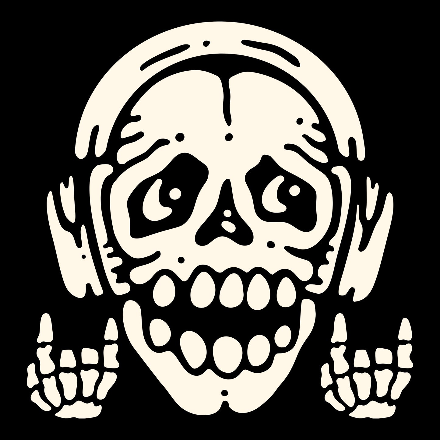 Rock On Tee Design Black