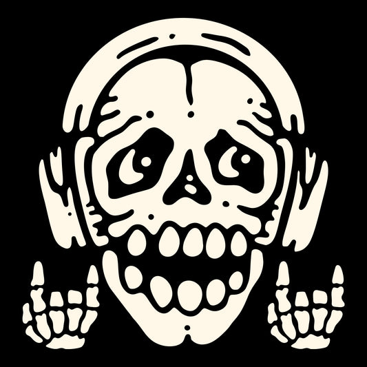 Rock On Tee Design Black