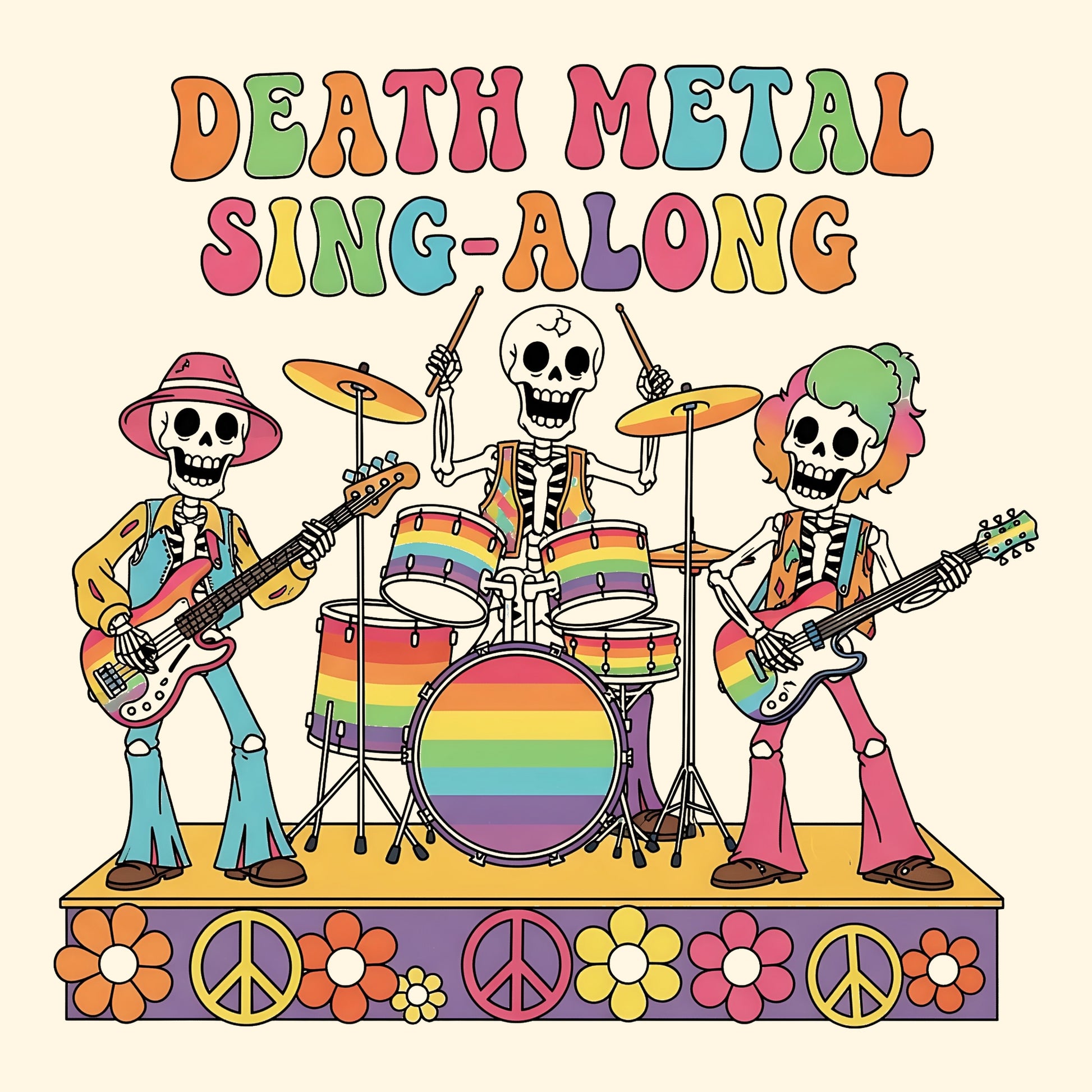 Sing Along Tee Design Natural