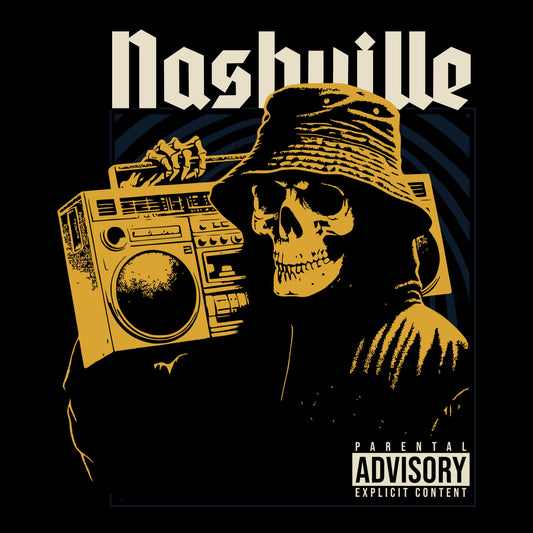 Explicit Nashville Tee Design Black