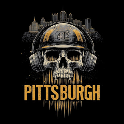 412 Hard Hat Tee Design Black