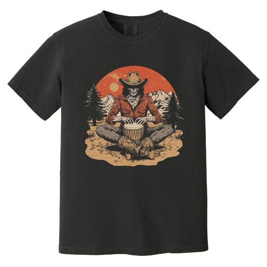 Bongo Sunset T-Shirt | Comfort Colors® 1717 Black
