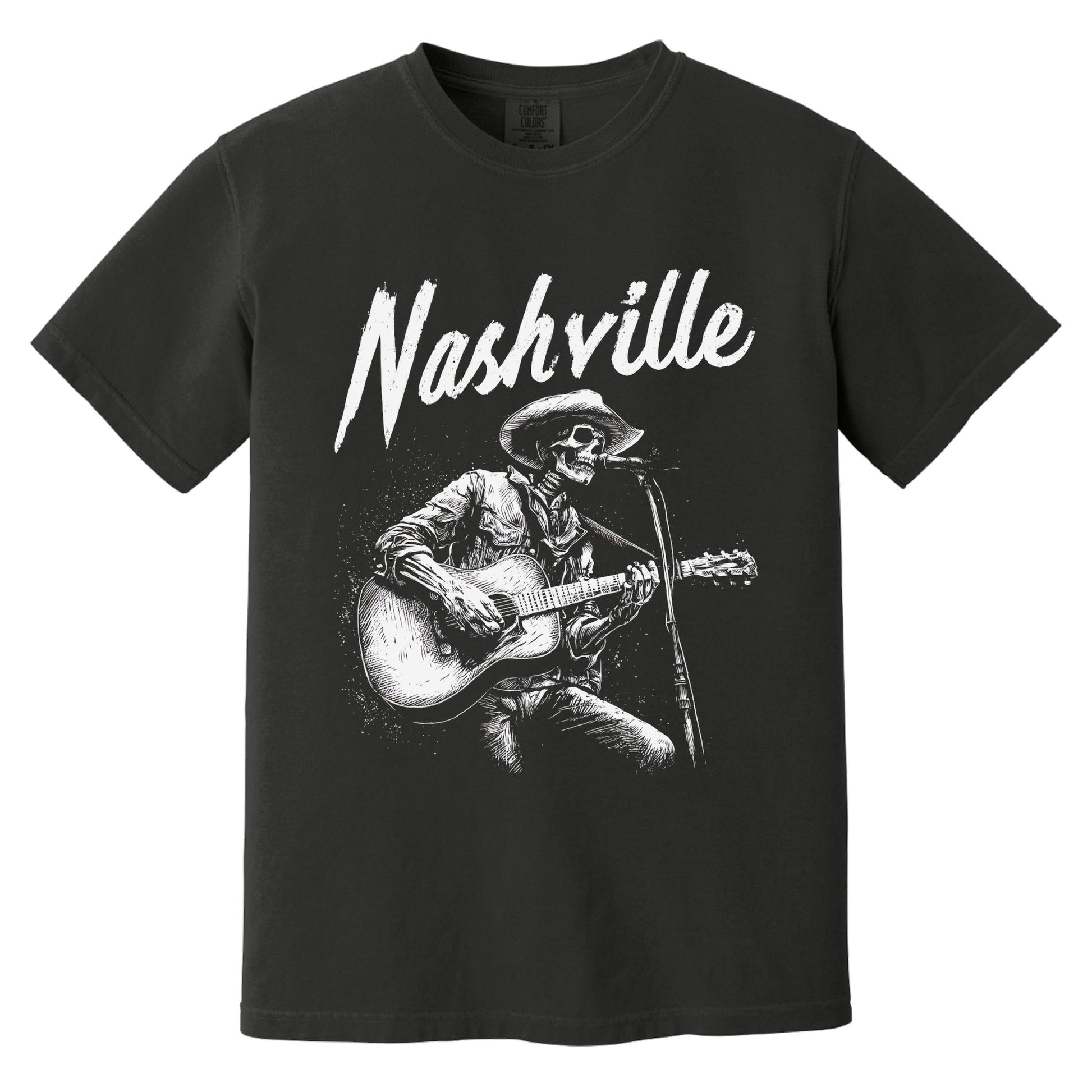 Nashville Ghost T-Shirt | Comfort Colors® 1717 Black