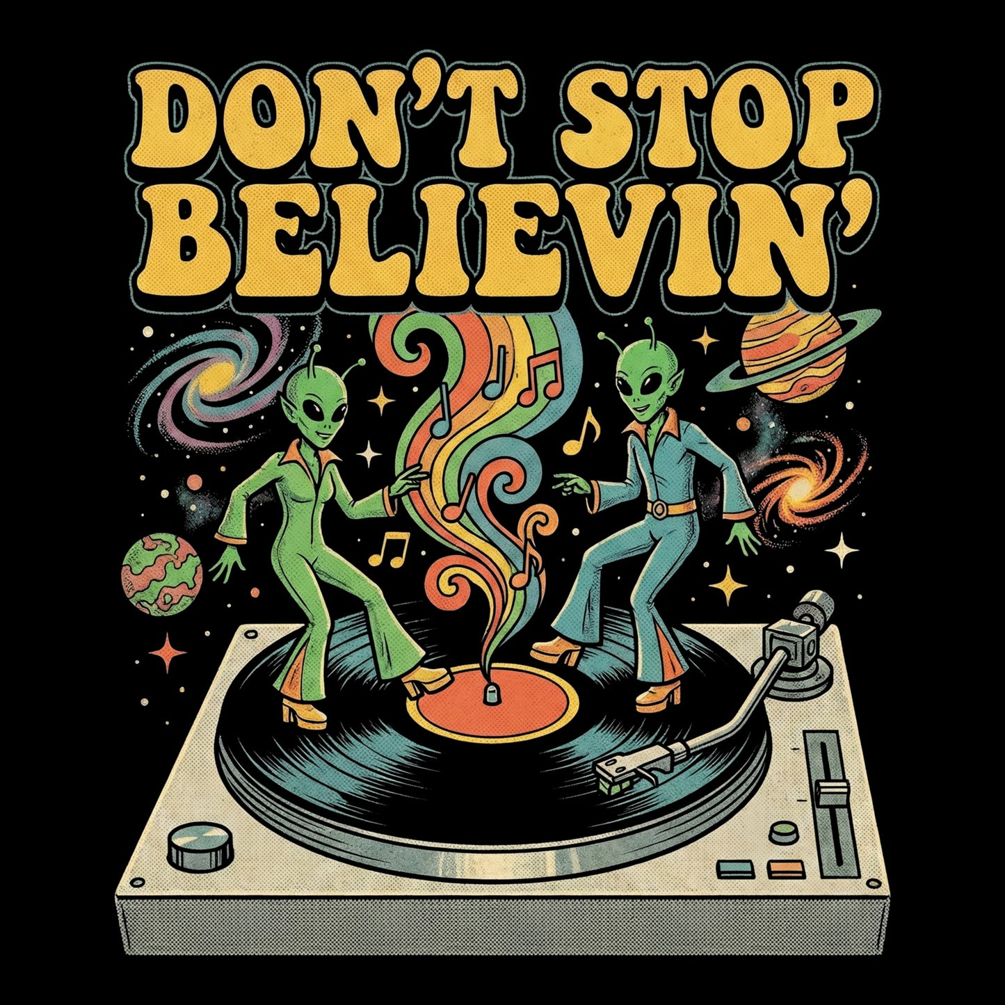 Believin' Tee Design Black