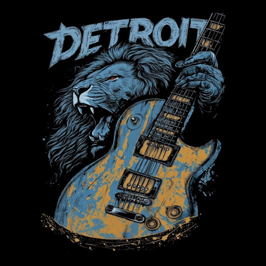Lion Tee Design Black