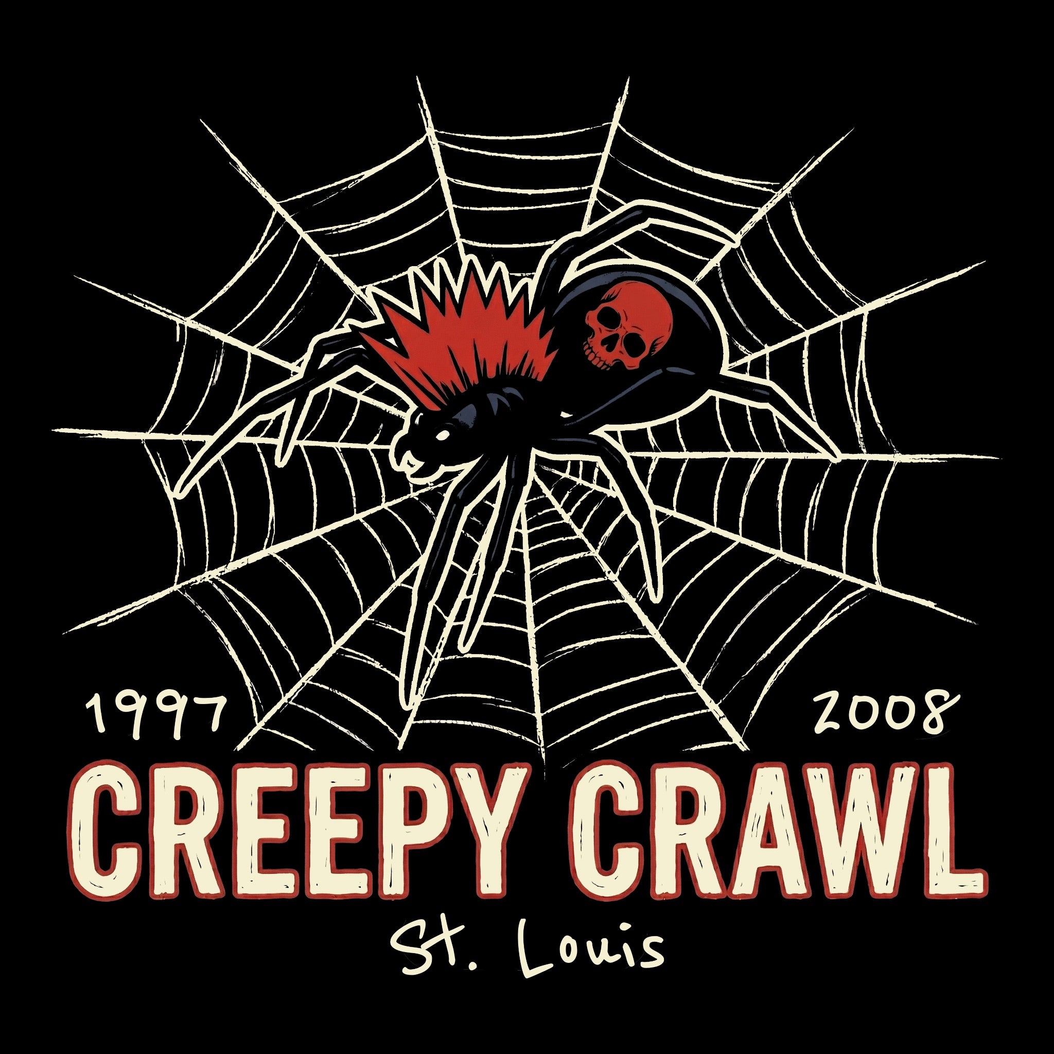 Creepy Crawl Tee Design Black