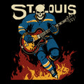 Skater Blues Tee Design Black