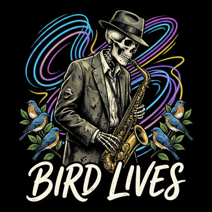 Bird Lives Tee Design Black
