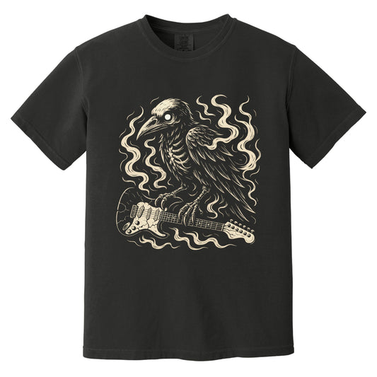 Raven Axe Skeleton T-Shirt | Comfort Colors® 1717 Black