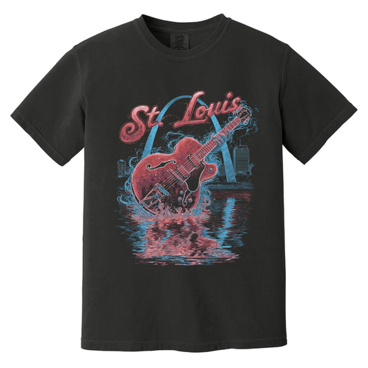 St. Louis Ghost T-Shirt | Comfort Colors® 1717 Black